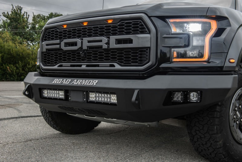 Fits Road Armor 17-20 Ford Raptor Stealth Front Non-Winch Bumper - Tex Blk