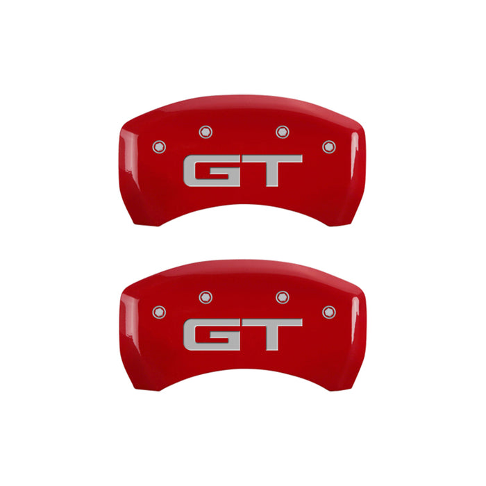 MGP Fits 4 Caliper Covers Engraved Front 2015/Mustang Engraved Rear 2015/GT Red