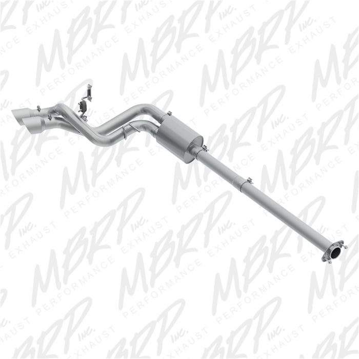 MBRP Fits 09-14 Ford F150 Pre-Axle 4.5in OD Tips Dual Outlet 3in AL Cat Back