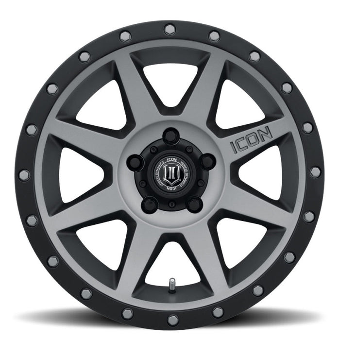 ICON Rebound 17x8.5 5x5.5 0mm Offset 4.75in BS 77.9mm Bore Fits Titanium Wheel