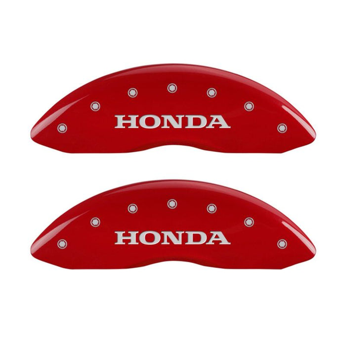 MGP Fits 4 Caliper Covers Engraved Front Honda Engraved Rear H Logo Red Finish