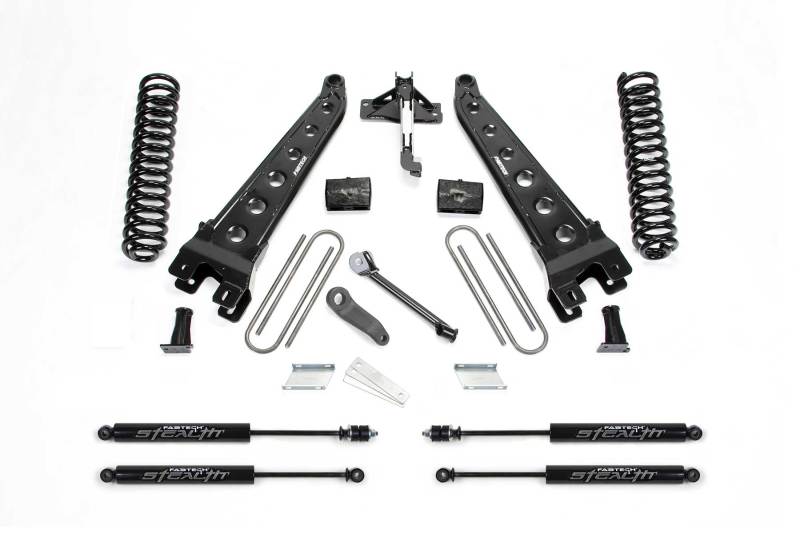 Fabtech Fits 17-20 Ford F250/350 4WD Diesel 4in Radius Arm System W/stealth