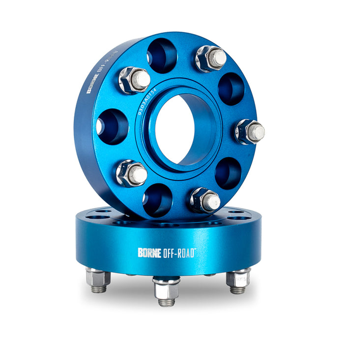 Mishimoto Borne Off-Road Fits Wheel Spacers - 5x127 - 71.6 - 30mm - M14 - Blue