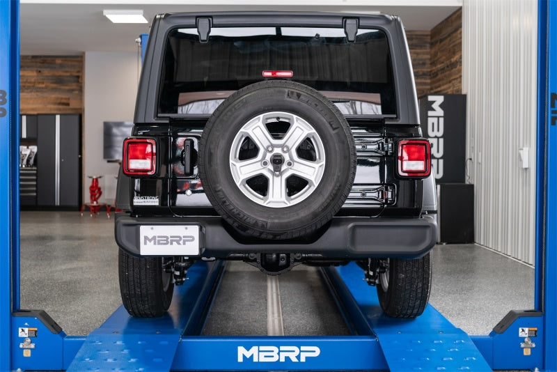 MBRP Fits 18-20 Jeep Wrangler JL 2.5in Single Rear Exit Cat Back Exhaust -