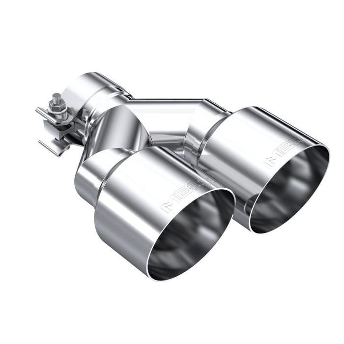 MBRP Fits Universal T304 SS Dual Tip 4in OD/2.5in Inlet