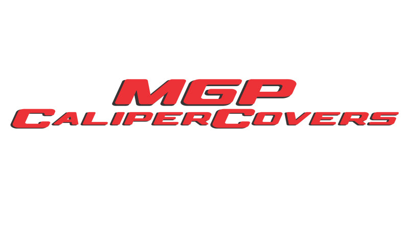 MGP Fits 4 Caliper Covers Engraved Front &amp; Rear 2015 Ford F-150 Red Finish