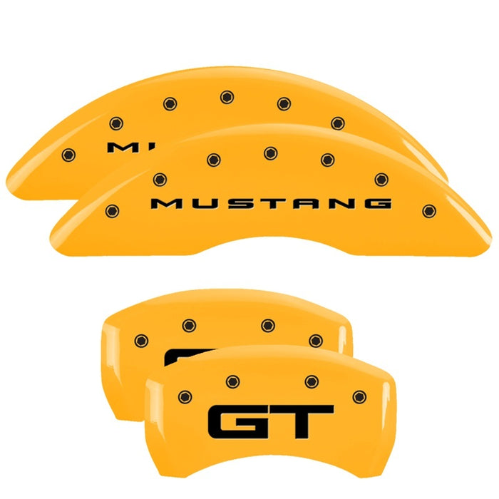 MGP Fits 4 Caliper Covers Engraved Front 2015/Mustang Engraved Rear 2015/GT
