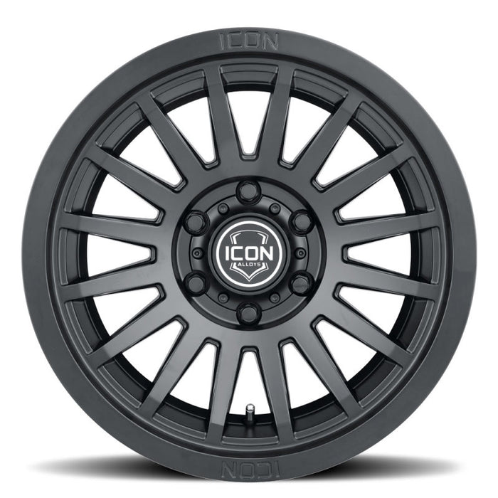 ICON Fits Recon SLX 17x8.5 6x135 6mm Offset 5in BS 87.1mm Bore Satin Black Wheel