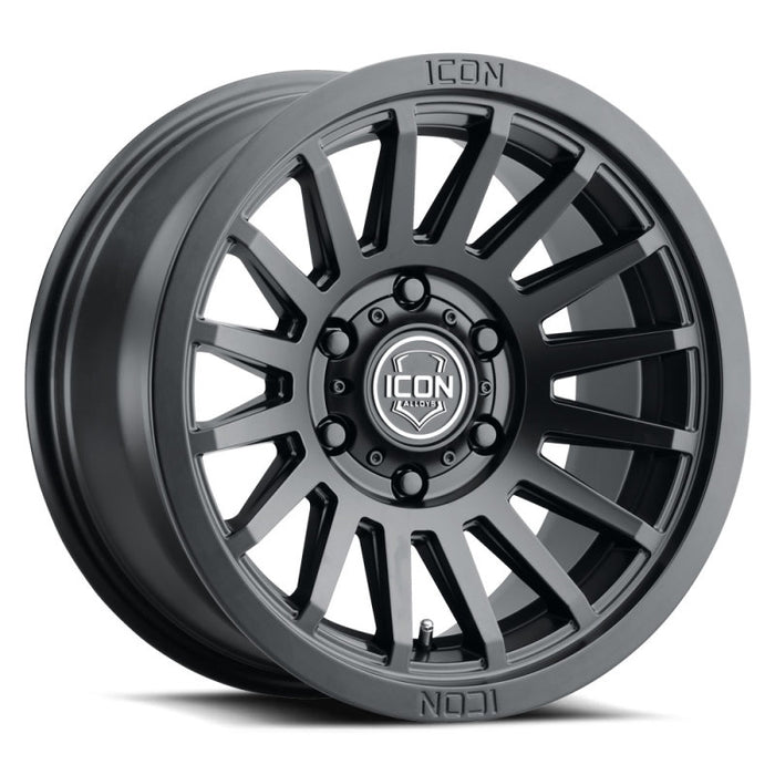 ICON Fits Recon SLX 17x8.5 6x135 6mm Offset 5in BS 87.1mm Bore Satin Black Wheel