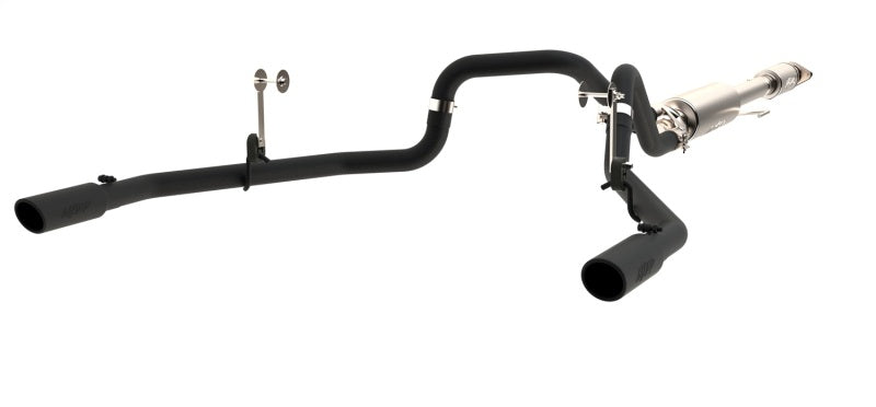 MBRP Fits 2015 Ford F-150 5.0L 3in Cat Back Dual Split Rear Exit Black Exhaust
