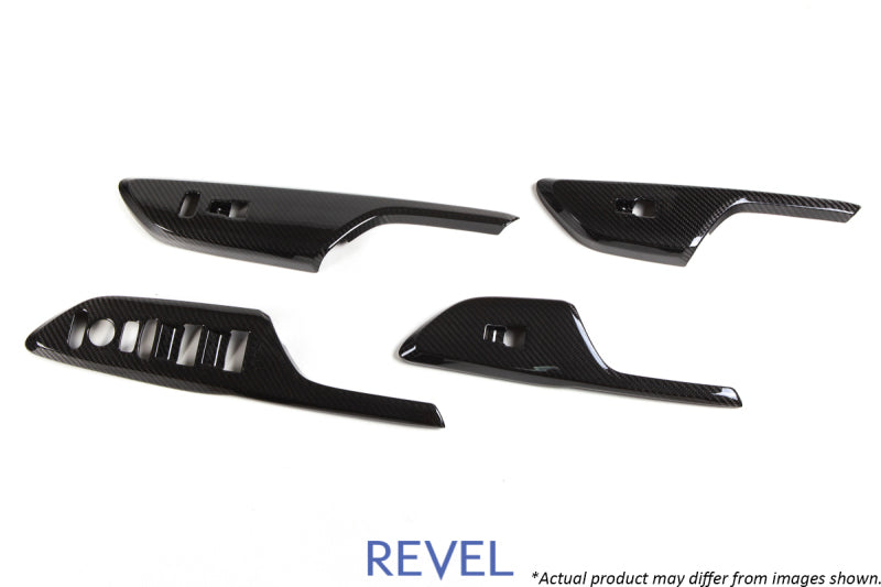 Revel Fits GT Dry Carbon Window Switch Panels (FL/FR/RL/RR) 16-18 Honda Civic -