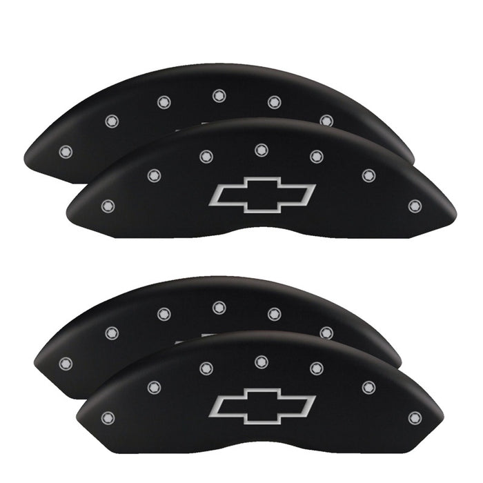 MGP Fits 4 Caliper Covers Engraved Front &amp; Rear SSR Red Finish Silver Ch