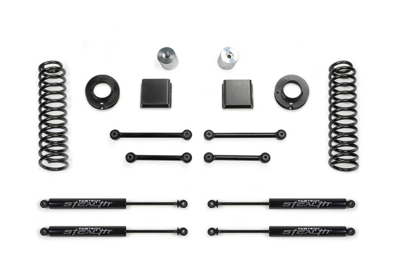 Fabtech Fits 2020 Jeep Gladiator JT 6 Cyl 4WD 3in Sport System W/stealth Shocks