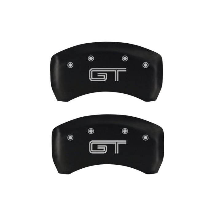 MGP Fits 4 Caliper Covers Engraved Front Mustang Engraved Rear S197/GT Red