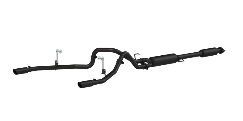 MBRP Fits 2015 Ford F-150 5.0L 3in Cat Back Dual Split Rear Exit Black Exhaust