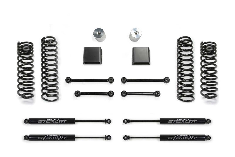 Fabtech Fits 2020 Jeep Gladiator JT 6 Cyl 4WD 3in Sport II System W/stealth