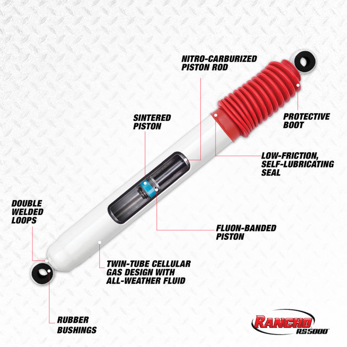 Rancho Fits 2007 Chevrolet Avalanche Front RS5000 Steering Stabilizer