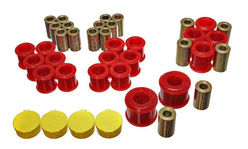 Fits Energy Suspension 90-96 Nissan 300ZX Red Rear Control Arm Bushing Set