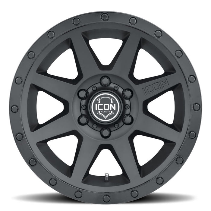 ICON Rebound 17x8.5 6x135 6mm Offset 5in BS 87.1mm Bore Double Fits Black Wheel