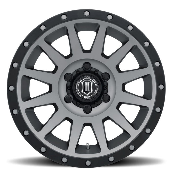 ICON Compression 17x8.5 6x5.5 0mm Offset 4.75in BS 106.1mm Bore Fits Titanium