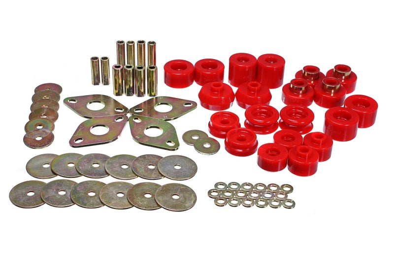 Fits Energy Suspension 00-02 Toyota 4-Runner 2WD/4WD Red Body Mount Bushing Set