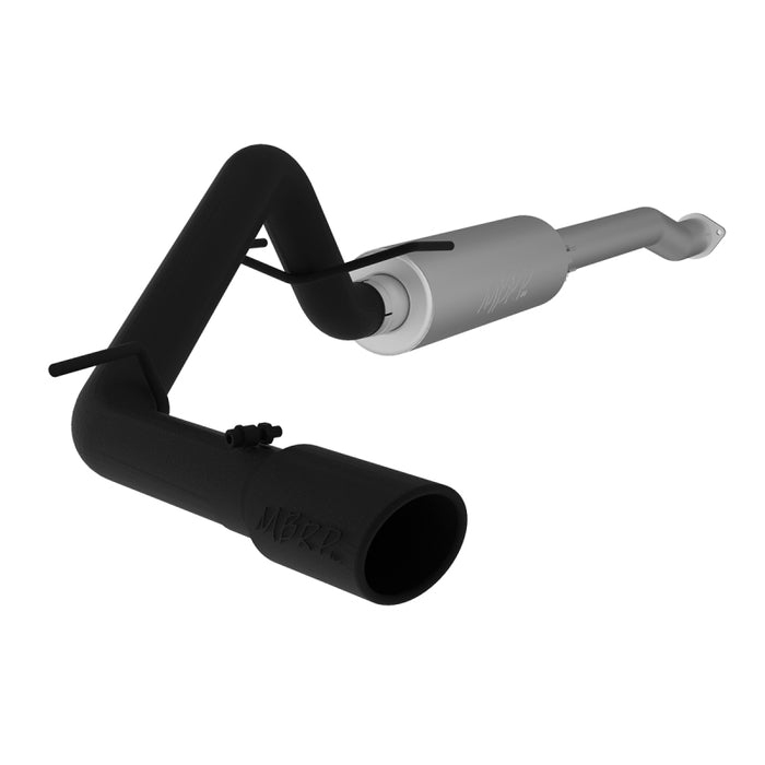 MBRP Fits 2016 Toyota Tacoma 3.5L Cat Back Single Side Exit Black Exhaust System