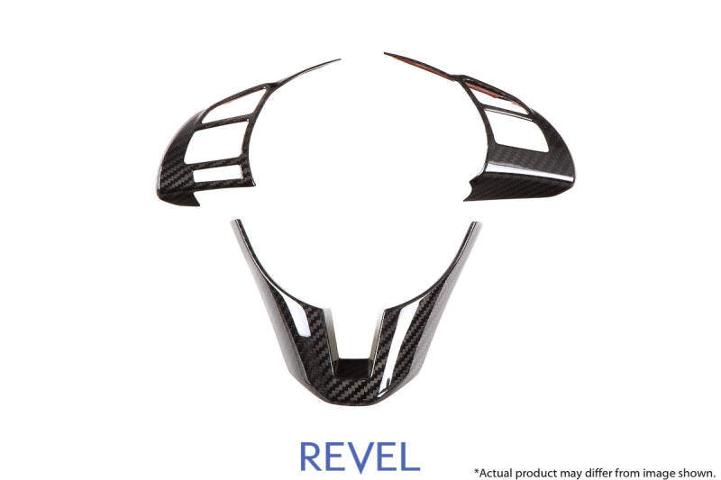Revel Fits GT Dry Carbon Steering Wheel Insert Covers 14-17 Mazda Mazda3 - 3
