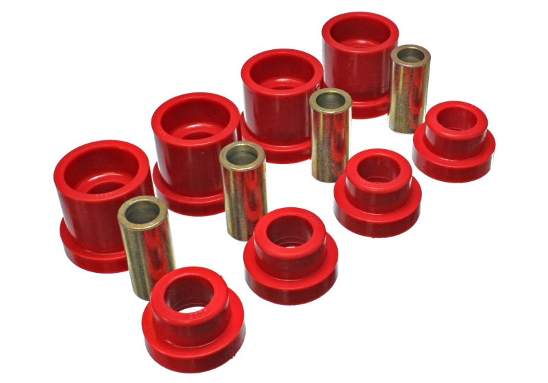 Fits Energy Suspension 95-98 Nissan 240SX (S14) Red Rear Subframe Insert Set