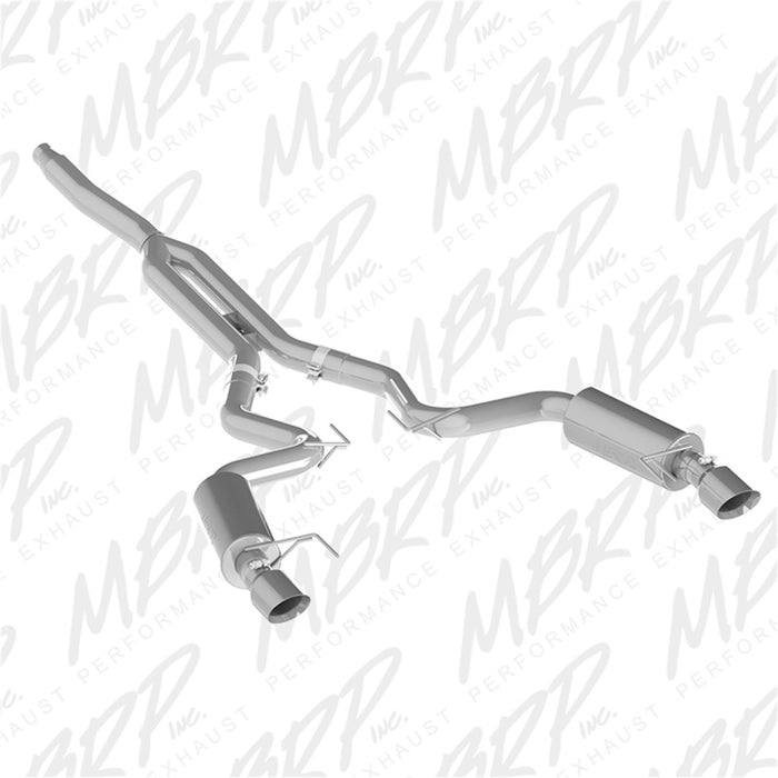 MBRP Fits 15-18 Ford Mustang EcoBoost 2.3L T409 3in Cat Back Dual Split Rear