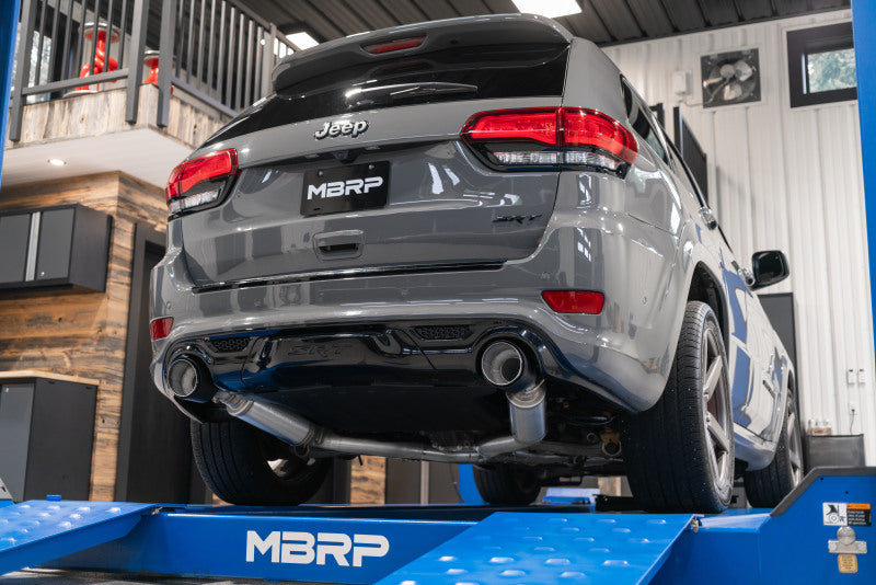 MBRP Fits 2012+ Jeep Grand Cherokee SRT 6.4L 3in Dual Rear Exit T304SS Catback